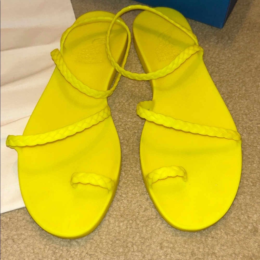 ANCIENT GREEK Eleftheria Braided-Strap Sandals w/Box & Dustbag